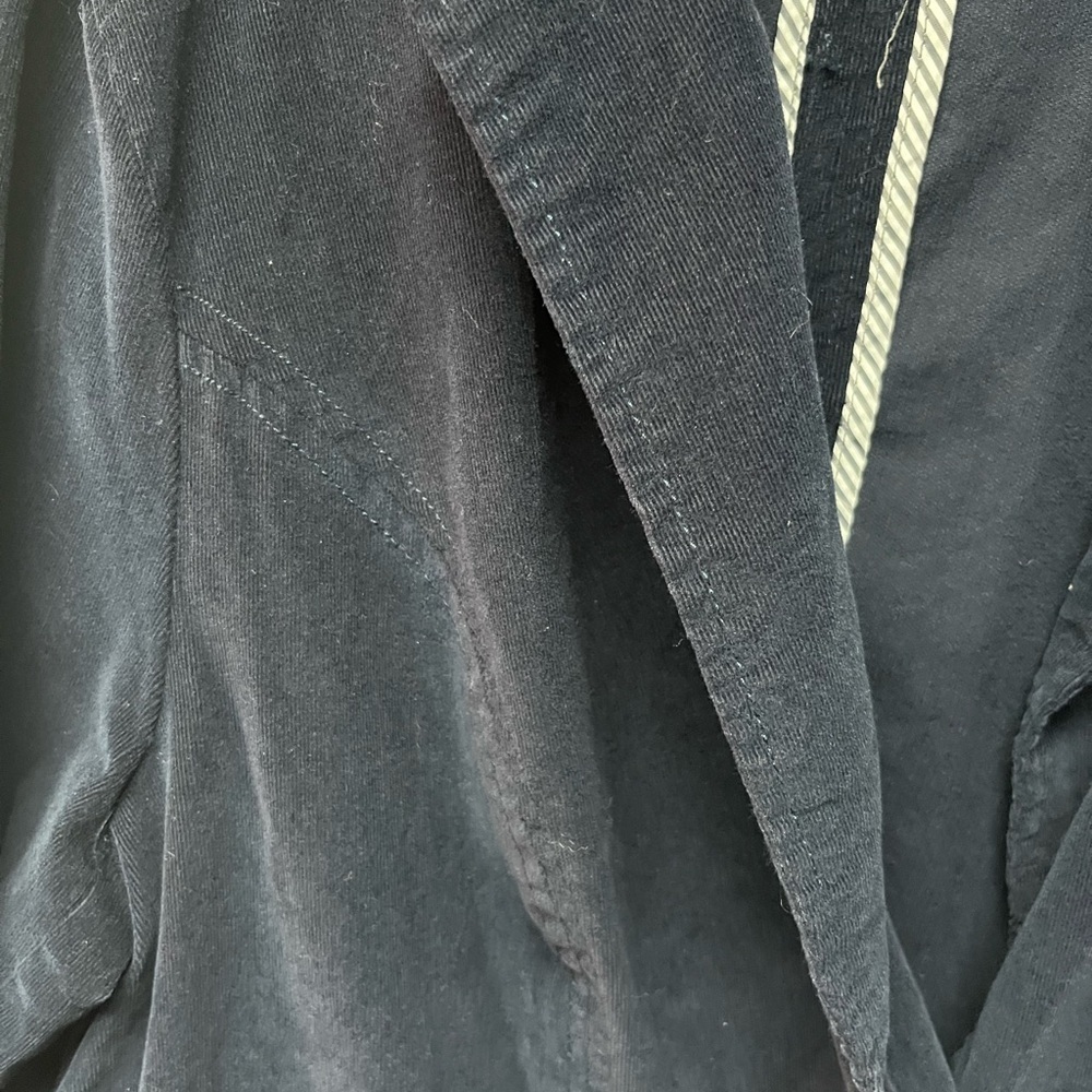 Lane Bryant Women's Navy Corduroy Blazer - Picture 2 of 5